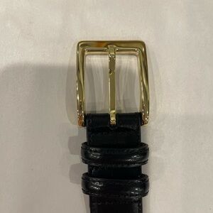 Torino Men’s Leather Belt Black Cowhide Size 46 Style 4530 Dress Casual